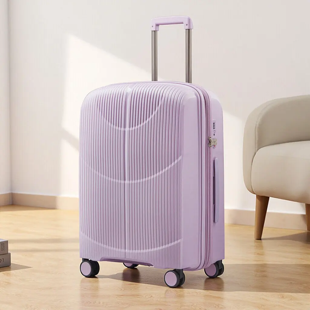 Новый стильный чемодан для ручной клади из износостойкого полипропилена, ультралегкий дорожный чемодан на колесиках с кодовым замком
Новый стильный чемодан для ручной клади из износостойкого полипропилена, ультралегкий дорожный чемодан на колесиках с кодовым замком