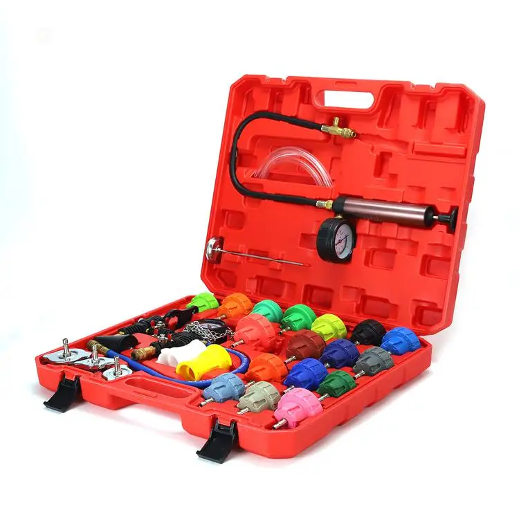 28 Pcs Radiator Pressure Leakage Tester Kit Auto Cooling System Radiator Set Pressure Tester Car Water Tank
28 Pcs Radiator Pressure Leakage Tester Kit Auto Cooling System Radiator Set Pressure Tester Car Water Tank