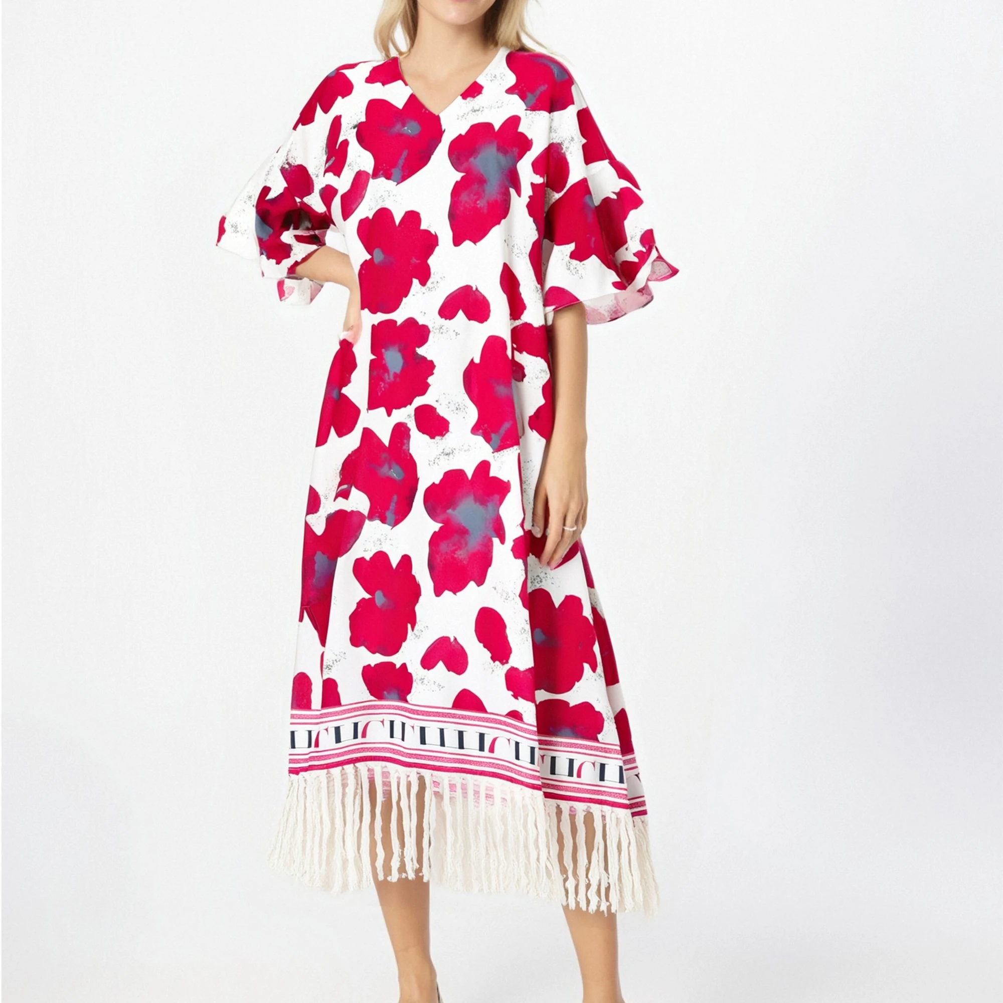 CHCH Women's Dress 2025 New Rose Red Tassel Loose Casual Long Skirt Beach Vacation Skirt
CHCH Women's Dress 2025 New Rose Red Tassel Loose Casual Long Skirt Beach Vacation Skirt