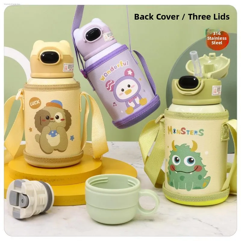 New Cartoon Deer 316 Stainless Steel Insulated Water Bottle Portable Children's Bouncing Cup Student Water Cup with Cloth Bag
New Cartoon Deer 316 Stainless Steel Insulated Water Bottle Portable Children's Bouncing Cup Student Water Cup with Cloth Bag