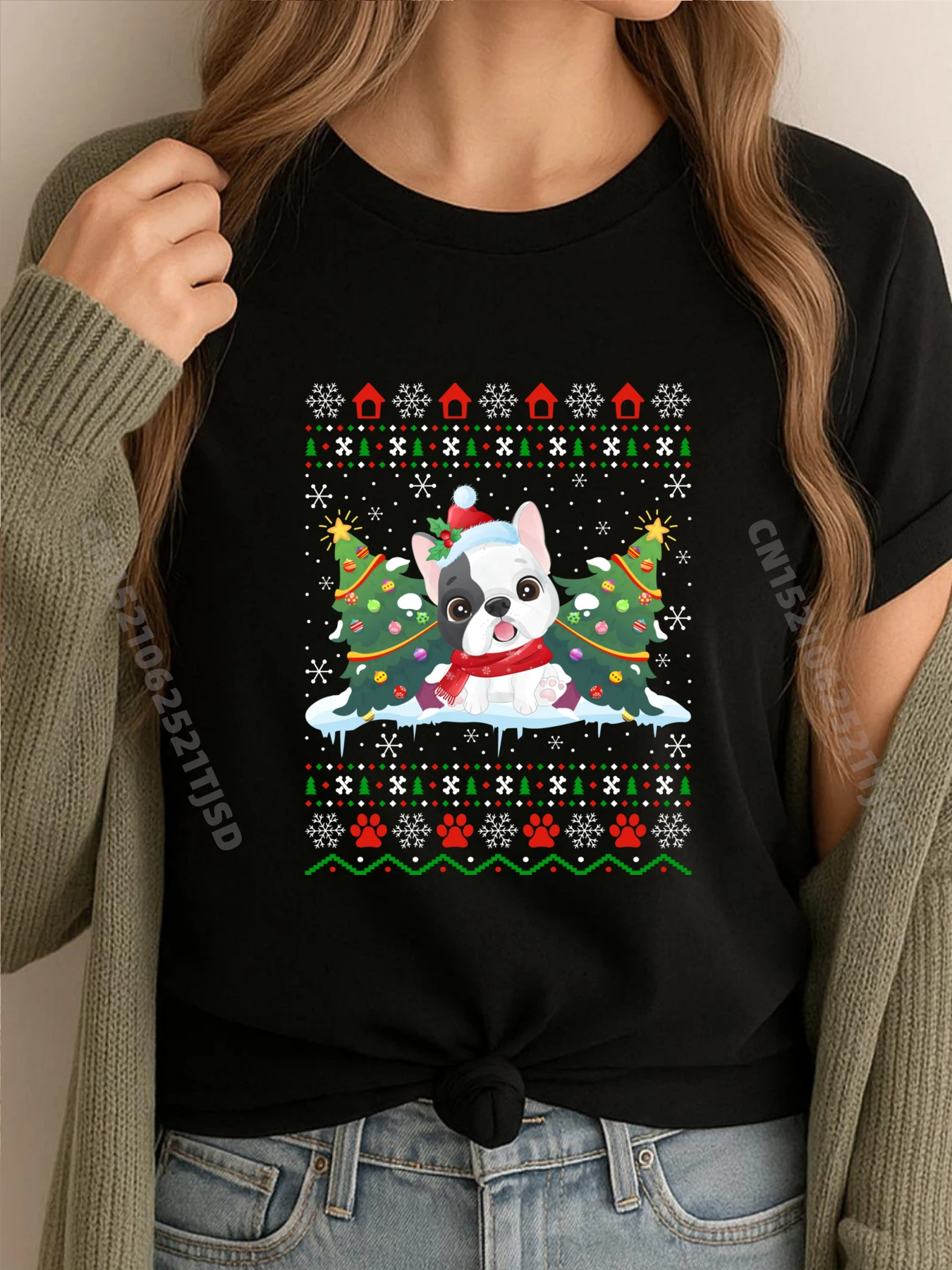French Bulldog Dog Xmas Ugly French Bulldog Christmas 3XL Woman Clothing Meme Tshirt Family
French Bulldog Dog Xmas Ugly French Bulldog Christmas 3XL Woman Clothing Meme Tshirt Family
