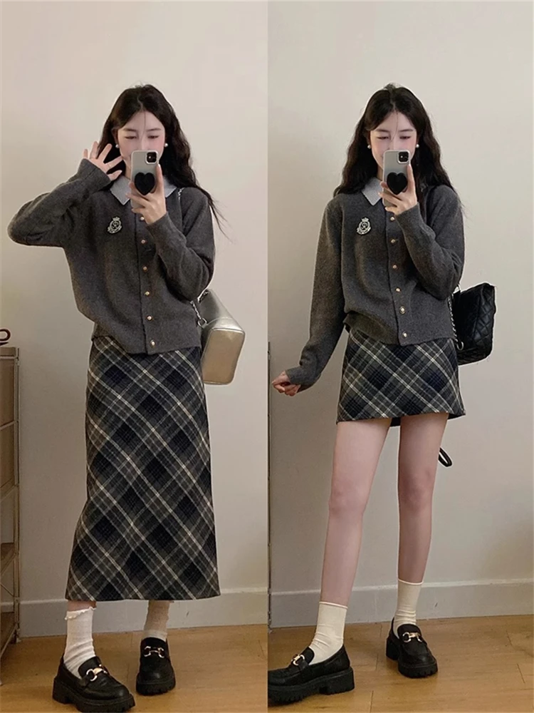 Женская утепленная юбка миди больших размеров с высокой талией, зимняя теплая юбка в клетку с запахом, короткая юбка в корейском стиле для повседневной носки
Женская утепленная юбка миди больших размеров с высокой талией, зимняя теплая юбка в клетку с запахом, короткая юбка в корейском стиле для повседневной носки