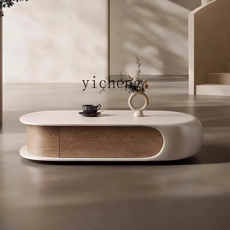 TQH round arc edge coffee table small apartment living room creative storage Italian minimalist coffee table
TQH round arc edge coffee table small apartment living room creative storage Italian minimalist coffee table