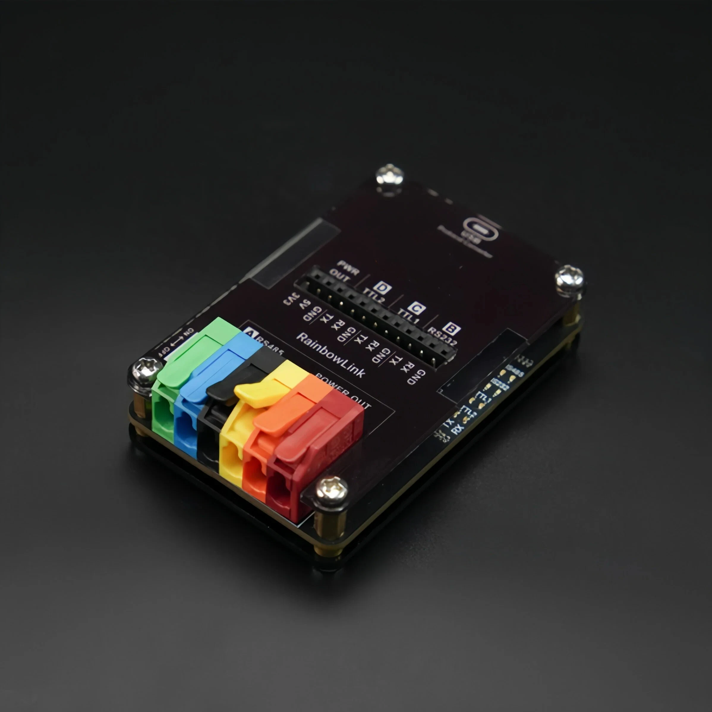Конвертер USB RainbowLink V1 4-в-1 RS485/RS232/2xTTL с выходом 12В/5В/3.3В, клеммы с рычажным зажимом без инструментов для промышленного IoT
Конвертер USB RainbowLink V1 4-в-1 RS485/RS232/2xTTL с выходом 12В/5В/3.3В, клеммы с рычажным зажимом без инструментов для промышленного IoT