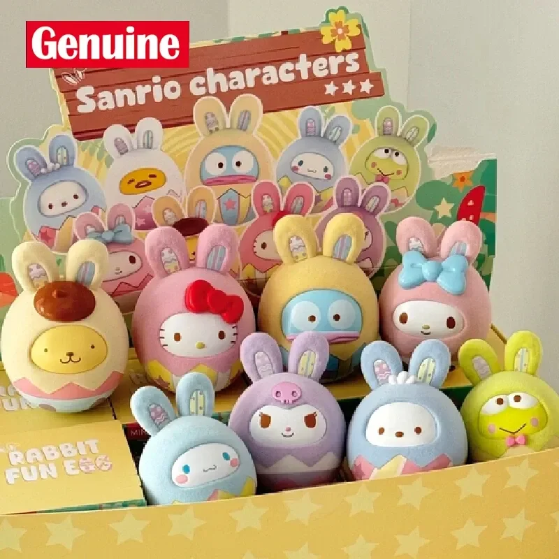Original Miniso Sanrio Rabbit Fun Egg Series Plush Blind Box Kuromi Kitty Mystery Box Fashion Display Tumbler Toy Birthday Gift
Original Miniso Sanrio Rabbit Fun Egg Series Plush Blind Box Kuromi Kitty Mystery Box Fashion Display Tumbler Toy Birthday Gift