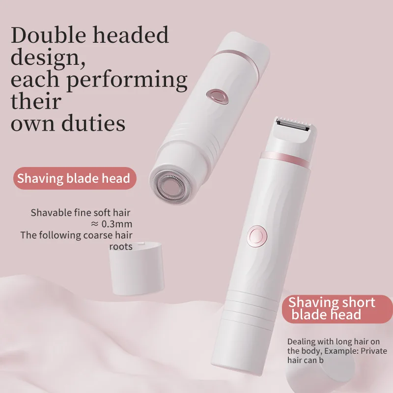 2-in-1 wireless rechargeable electric shaver, suitable for women - dual head bikini trimmer, suitable for both dry and wet use
2-in-1 wireless rechargeable electric shaver, suitable for women - dual head bikini trimmer, suitable for both dry and wet use