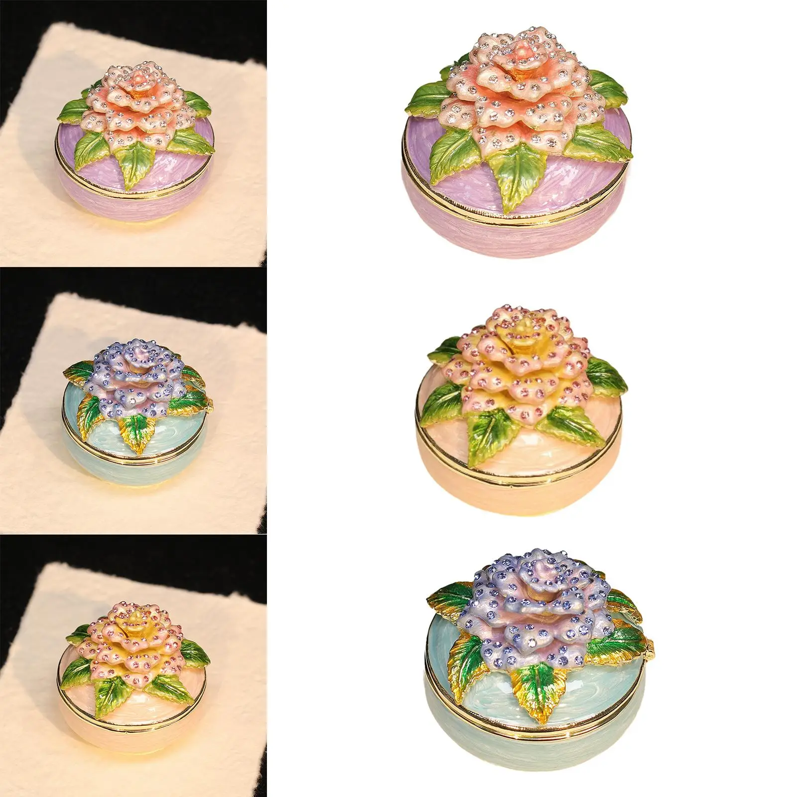 Enamel Hinged Jewelry Box Unique Decorative Box Desktop Jewelry Organizer for Bracelet Pendant Charms Necklace Rings Home Decor
Enamel Hinged Jewelry Box Unique Decorative Box Desktop Jewelry Organizer for Bracelet Pendant Charms Necklace Rings Home Decor