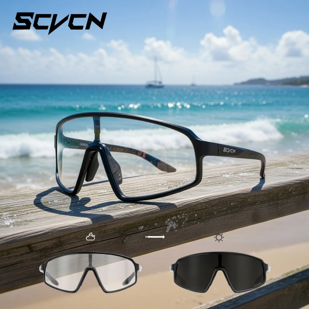 Фотохромные солнцезащитные очки SCVCN для велоспорта, мужские и женские, с защитой от УФ400, для спорта, MTB, активного отдыха, велосипедные очки
Фотохромные солнцезащитные очки SCVCN для велоспорта, мужские и женские, с защитой от УФ400, для спорта, MTB, активного отдыха, велосипедные очки