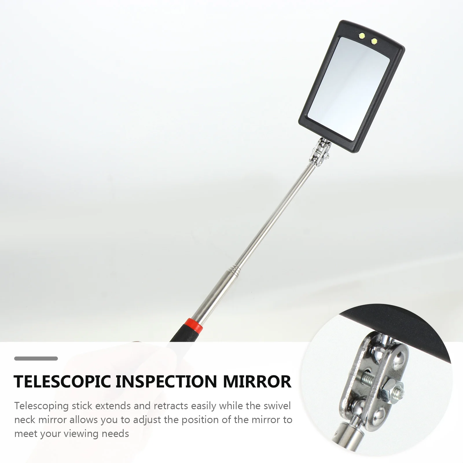 Flexible Telescoping Car Inspection Mirror Swivel 360 Degree Bendable Head Soft Grip Non Slip Long Reach Tool For Narrow Space
Flexible Telescoping Car Inspection Mirror Swivel 360 Degree Bendable Head Soft Grip Non Slip Long Reach Tool For Narrow Space