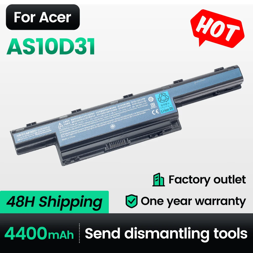Kyuan AS10D31 Laptop Battery AS10D5E,AS10G3E FOR Acer Aspire AS10D41,AS10D51,AS10D61 series AS10D71,AS10D73,AS10D81,AS10D3E
Kyuan AS10D31 Laptop Battery AS10D5E,AS10G3E FOR Acer Aspire AS10D41,AS10D51,AS10D61 series AS10D71,AS10D73,AS10D81,AS10D3E
