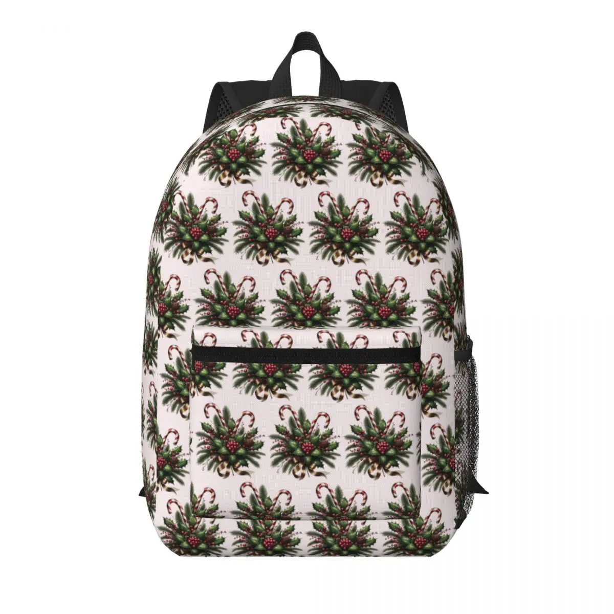 Candy Canes Holly Berries Pinecone Student Backpack School Bag Hiking Travel Daypack for Men Women Bookbag Shoulder Bags
Candy Canes Holly Berries Pinecone Student Backpack School Bag Hiking Travel Daypack for Men Women Bookbag Shoulder Bags