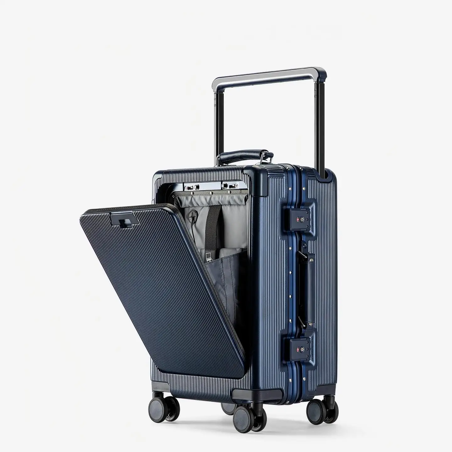 Wide Handlebar Rolling Luggage Front Opening Multi-Functional Women 20-Inch Small Lightweight Boarding Box 24-Inch Men Suitcase
Wide Handlebar Rolling Luggage Front Opening Multi-Functional Women 20-Inch Small Lightweight Boarding Box 24-Inch Men Suitcase