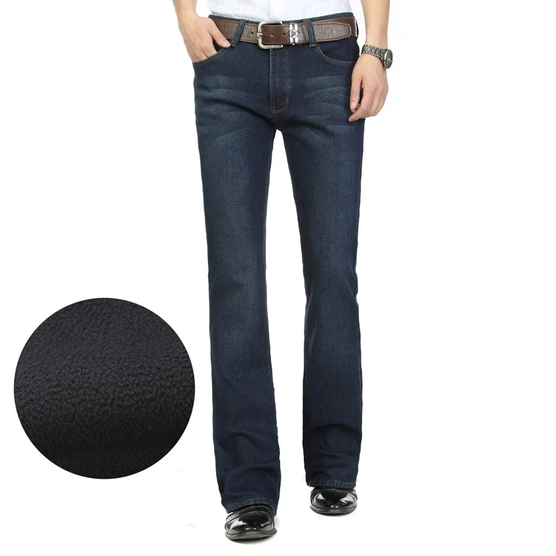 Men's Winter Plus Velvet Big Flared Jeans Boot Cut Leg Flared Loose Fit High Waist Male Designer Classic Denim Jeans
Men's Winter Plus Velvet Big Flared Jeans Boot Cut Leg Flared Loose Fit High Waist Male Designer Classic Denim Jeans