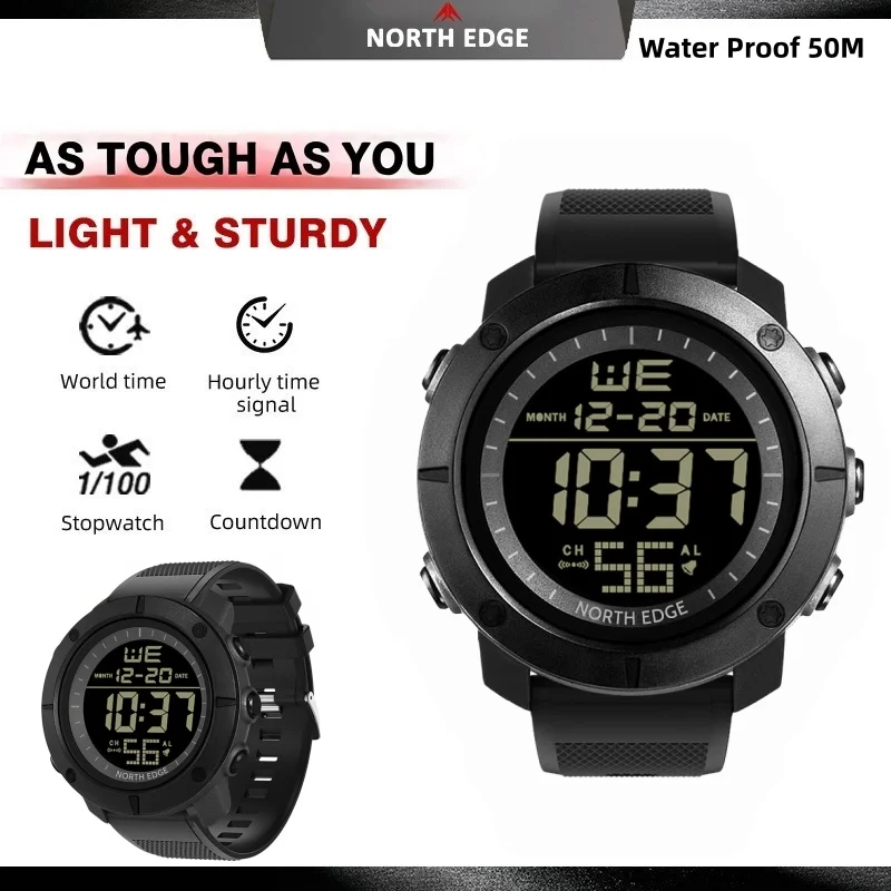 NORTH EDGE TANK Military Digital Watches for Man Women Multifunctional Outdoor Sports Watch For Running Swimming Waterproof 50M
NORTH EDGE TANK Military Digital Watches for Man Women Multifunctional Outdoor Sports Watch For Running Swimming Waterproof 50M