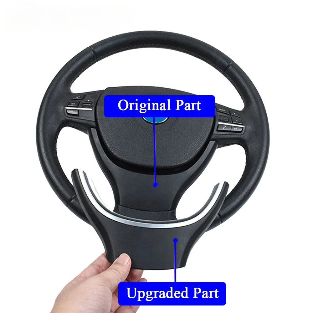 Black Carbon Steering Wheel Cover Trim Replacement For BMW 5 GT 6 7 Series F10 F11 F07 F06 F12 F01 F02 2009 2010 2011 2012 2013
Black Carbon Steering Wheel Cover Trim Replacement For BMW 5 GT 6 7 Series F10 F11 F07 F06 F12 F01 F02 2009 2010 2011 2012 2013