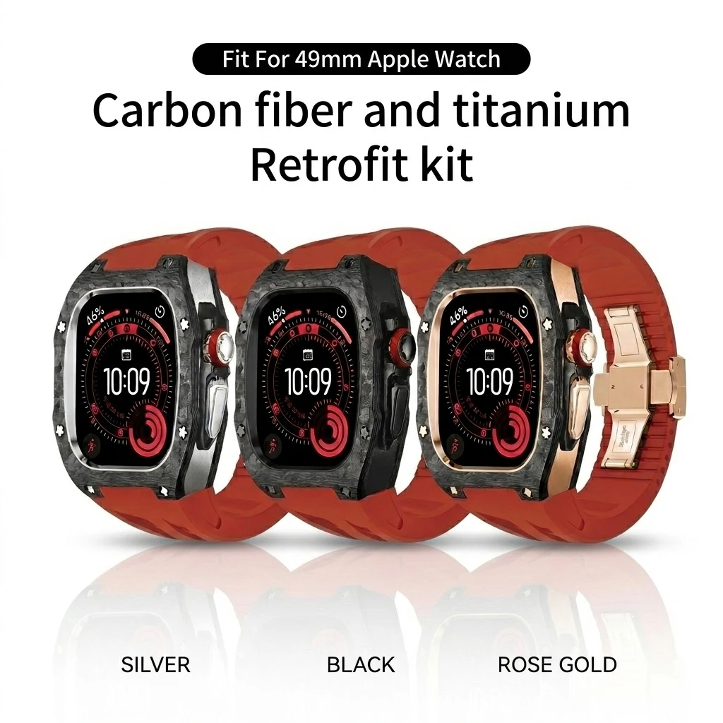 2026 NEW Carbon Fiber For Apple Watch Ultra 3/2/1 49mm Titanium Case, Soul Cool Modification Kit iWatch Smart Protective straps
2026 NEW Carbon Fiber For Apple Watch Ultra 3/2/1 49mm Titanium Case, Soul Cool Modification Kit iWatch Smart Protective straps