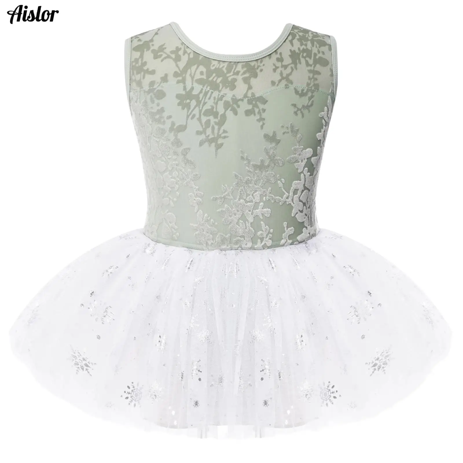 Kids Girls Ballet Dance Sleeveless U-back Jacquard Leotard with Layered Tulle Skirt Modern Lyrical Ballet Performance Costume
Kids Girls Ballet Dance Sleeveless U-back Jacquard Leotard with Layered Tulle Skirt Modern Lyrical Ballet Performance Costume