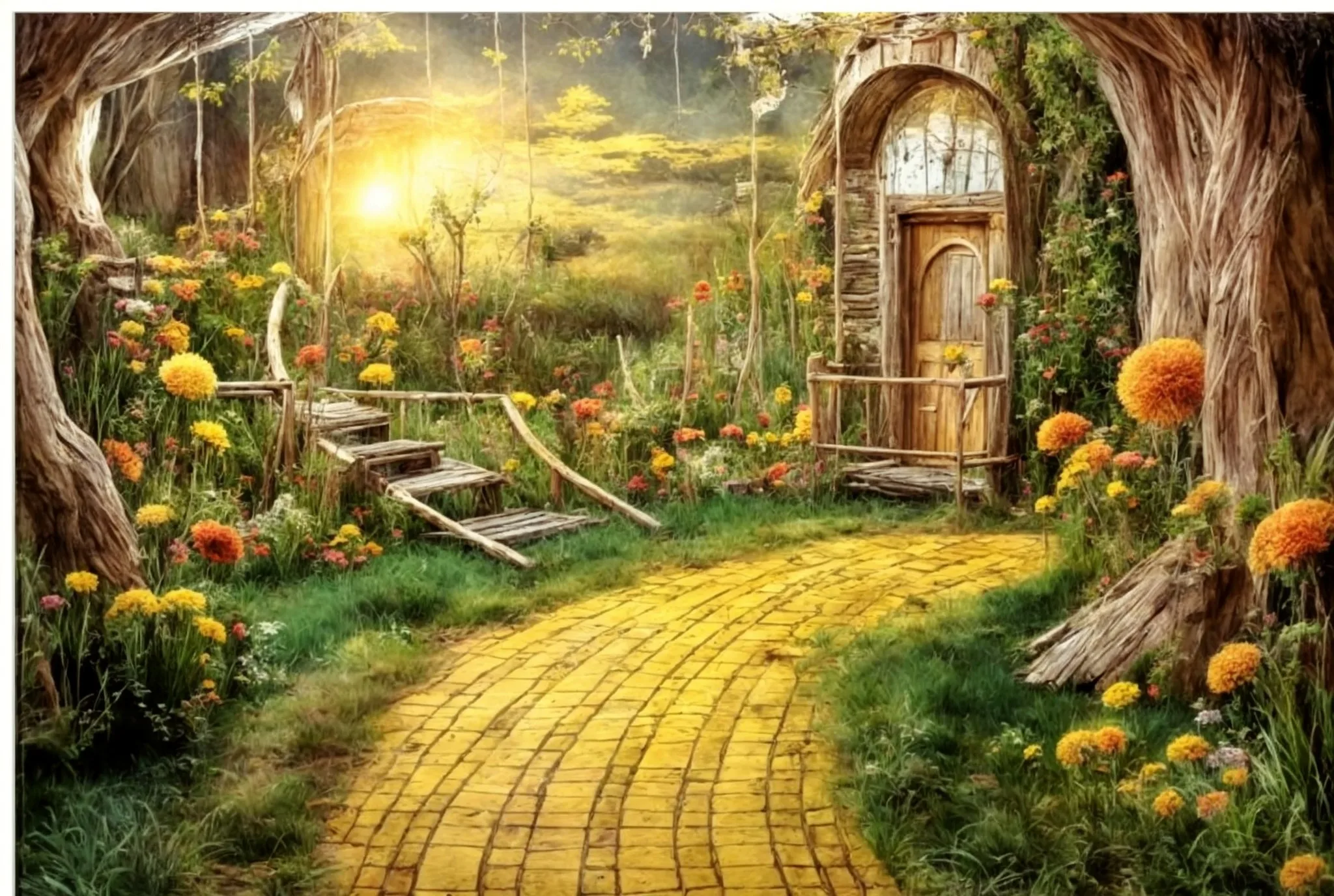 Wizard Country Cottage Garden Flower Sunshine Tree backdrops computer print party supplies Photography Studio Backgrounds
Wizard Country Cottage Garden Flower Sunshine Tree backdrops computer print party supplies Photography Studio Backgrounds