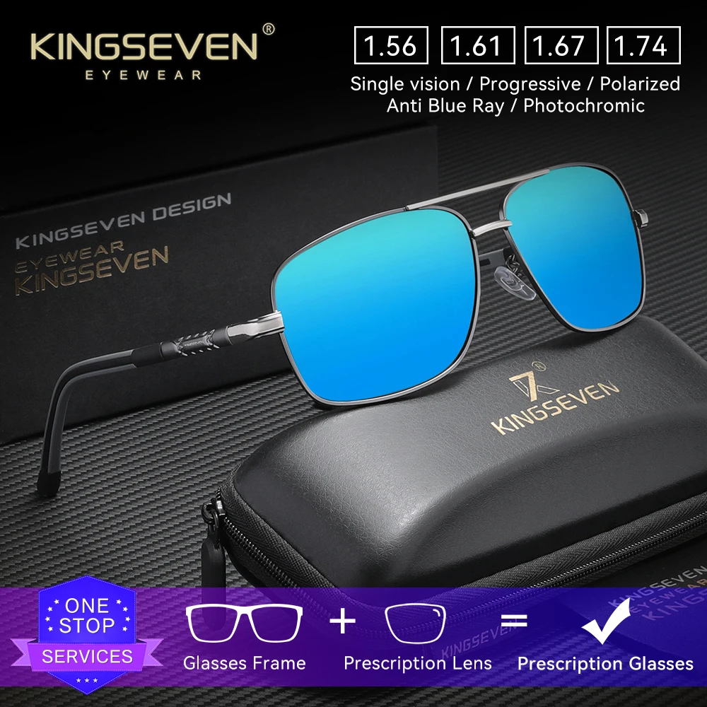 KINGSEVEN модные мужские солнцезащитные очки по рецепту для близорукости и дальнозоркости прогрессивные очки повседневные очки для вождения на открытом воздухе с оптическими линзами
KINGSEVEN модные мужские солнцезащитные очки по рецепту для близорукости и дальнозоркости прогрессивные очки повседневные очки для вождения на открытом воздухе с оптическими линзами