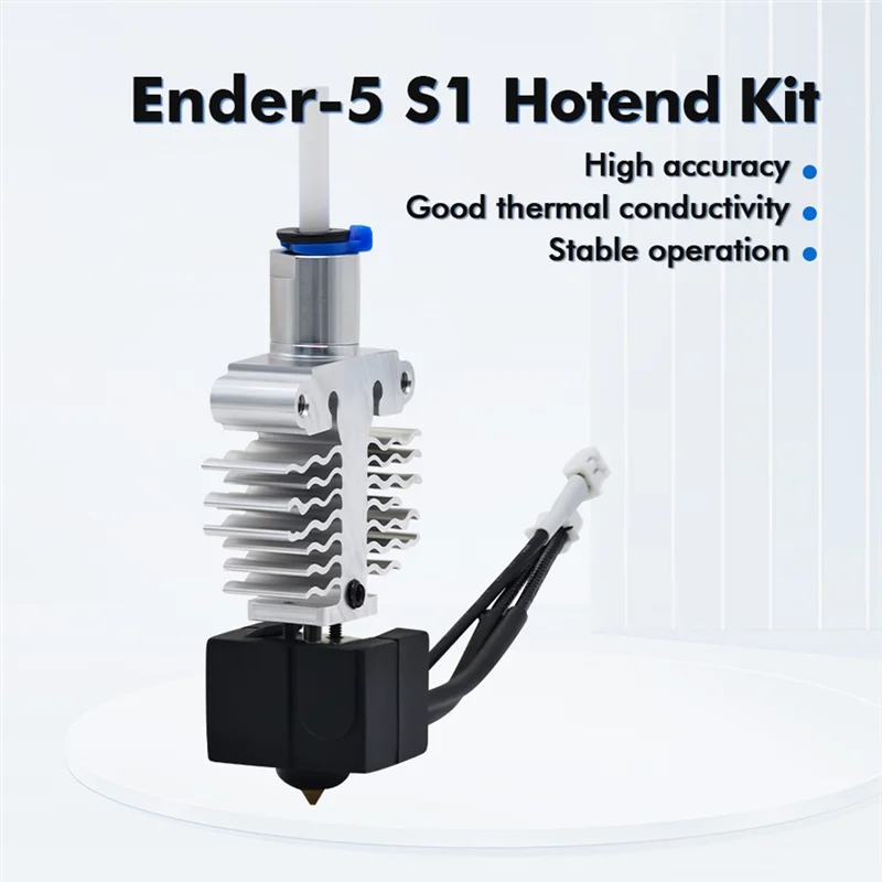NEW Ender-5 S1 Hotend Kit Titanium Alloy+Copper Throat Heater Block Silicone Cover Ender-5 S1 3D Printer Parts
NEW Ender-5 S1 Hotend Kit Titanium Alloy+Copper Throat Heater Block Silicone Cover Ender-5 S1 3D Printer Parts