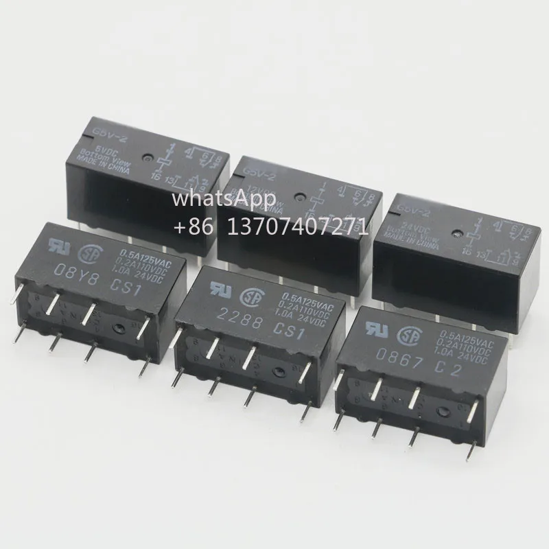 10 шт./лот реле G5V-2-5VDC G5V-2-12VDC G5V-2-24VDC 5 В 12 В 24 В абсолютно новое и оригинальное 2A сигнальное реле 8PIN
10 шт./лот реле G5V-2-5VDC G5V-2-12VDC G5V-2-24VDC 5 В 12 В 24 В абсолютно новое и оригинальное 2A сигнальное реле 8PIN