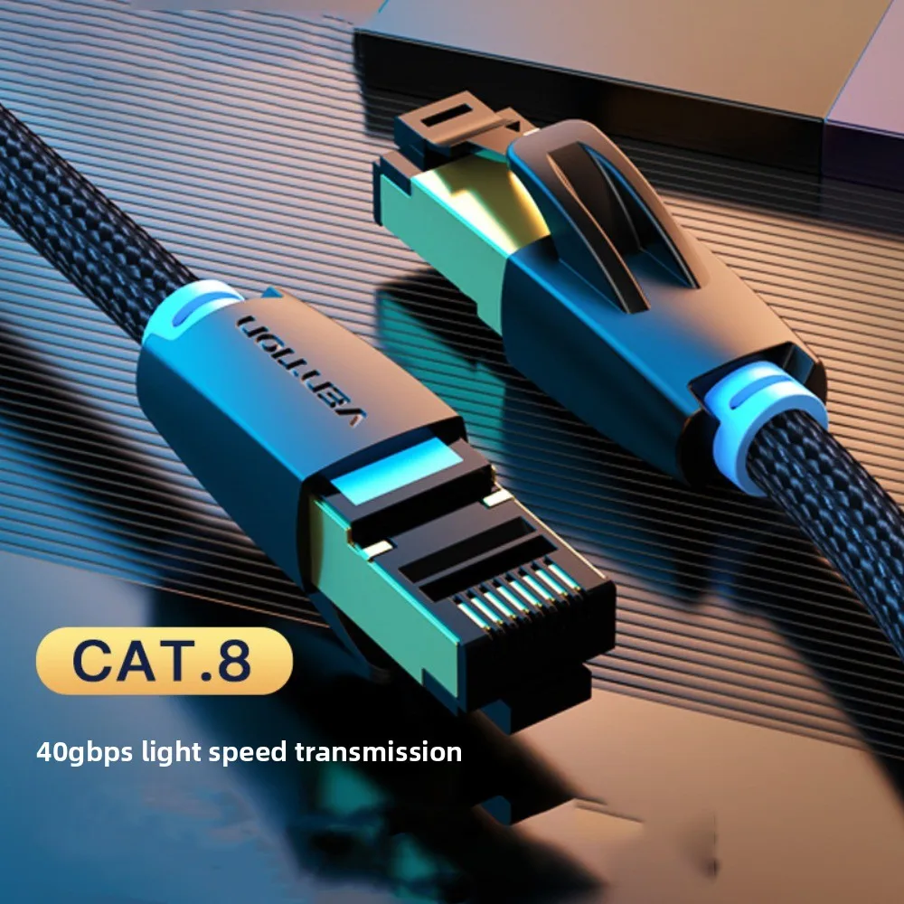 Copper Wire Ethernet Extension Cord Double Shield Durable CAT8 Ethernet Cable Round Head High Speed Cat 8 Patch Cable Laptop
Copper Wire Ethernet Extension Cord Double Shield Durable CAT8 Ethernet Cable Round Head High Speed Cat 8 Patch Cable Laptop