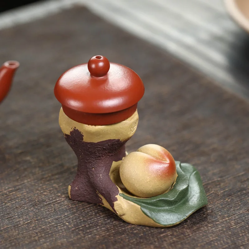 Yixing Zisha Tea Pet Longevity Peach Cover Tea Tray Ornament Artificial Tree Stump Sculpture Tea Set Tea Ceremony Accessories
Yixing Zisha Tea Pet Longevity Peach Cover Tea Tray Ornament Artificial Tree Stump Sculpture Tea Set Tea Ceremony Accessories