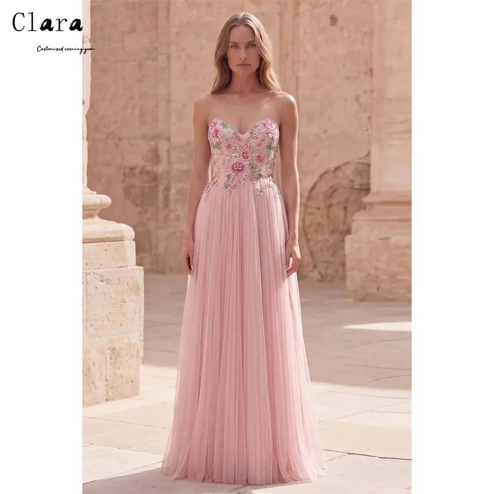 Clara Custom A Line Lace Sweetheart Flower Woman Party Dresses for Luxury Party Luxury Woman Elegant Evening Dress Women's Prom
Clara Custom A Line Lace Sweetheart Flower Woman Party Dresses for Luxury Party Luxury Woman Elegant Evening Dress Women's Prom