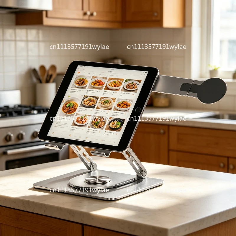 360 ° Rotating Tablet Stand Adjustable Tablet Holder Dual Rod Support Aluminum Foldable Cradle for Mobile Phones and Computers
360 ° Rotating Tablet Stand Adjustable Tablet Holder Dual Rod Support Aluminum Foldable Cradle for Mobile Phones and Computers
