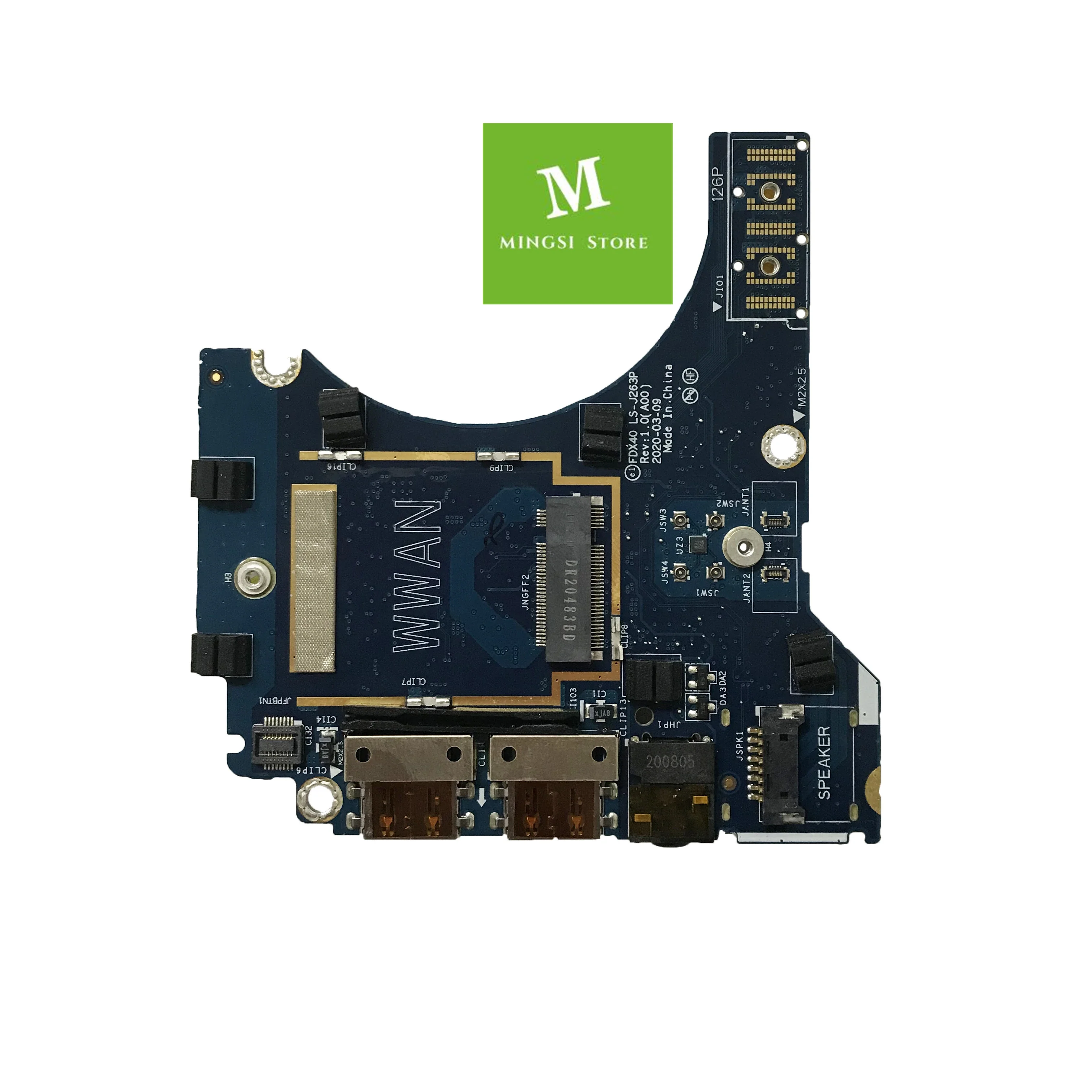 Дочерняя плата для DELL Latitude 7410 E7410, USB-аудиоплата WWAN LS-J263P WDKDT 0WDKDT
Дочерняя плата для DELL Latitude 7410 E7410, USB-аудиоплата WWAN LS-J263P WDKDT 0WDKDT
