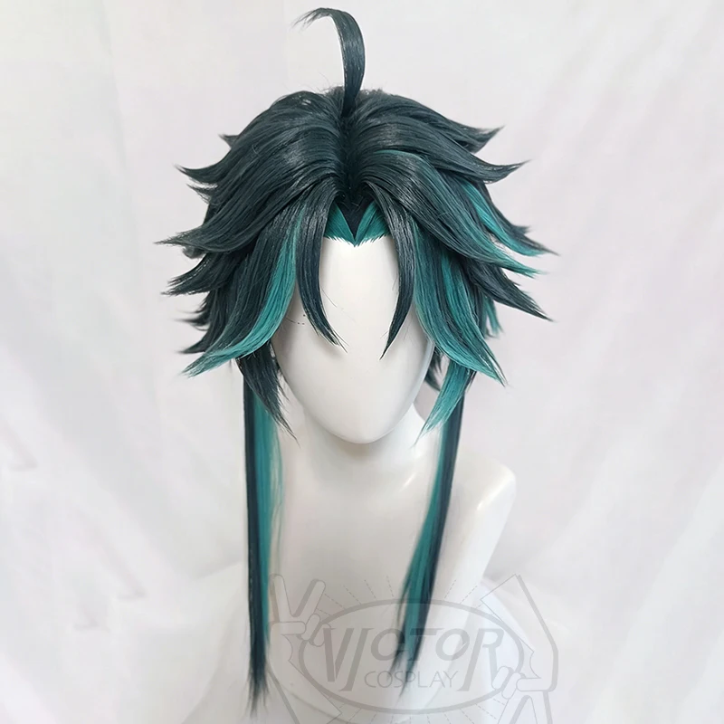 Xiao Hot Cosplay Wig Genshin Impact Green Mixed Degree of Adaptability Wig Customized styling Wigs Heat Resistant Synthetic Wig
Xiao Hot Cosplay Wig Genshin Impact Green Mixed Degree of Adaptability Wig Customized styling Wigs Heat Resistant Synthetic Wig