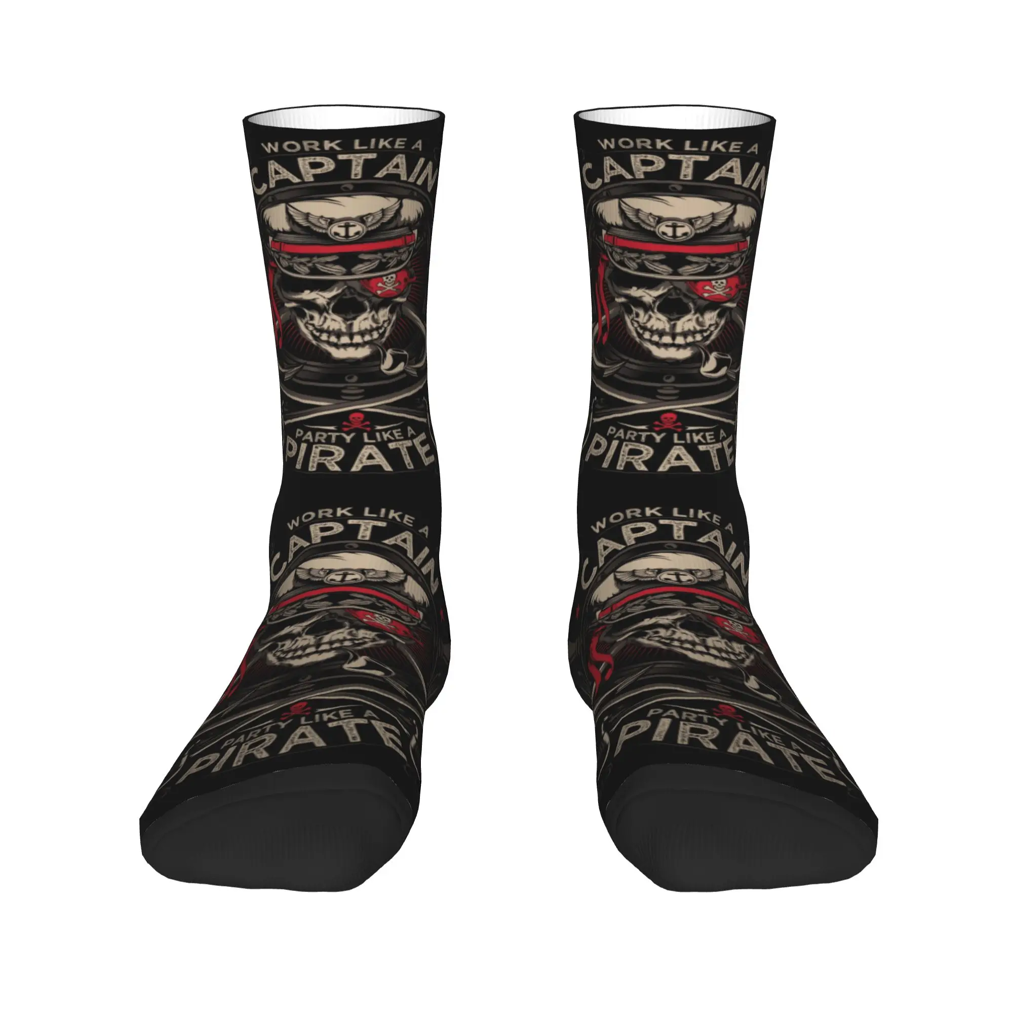 Work Like A Captain Party Like A Pirate Mens Crew Socks Unisex Nautical Skull Sailor Spring Summer Autumn Winter Dress Socks
Work Like A Captain Party Like A Pirate Mens Crew Socks Unisex Nautical Skull Sailor Spring Summer Autumn Winter Dress Socks