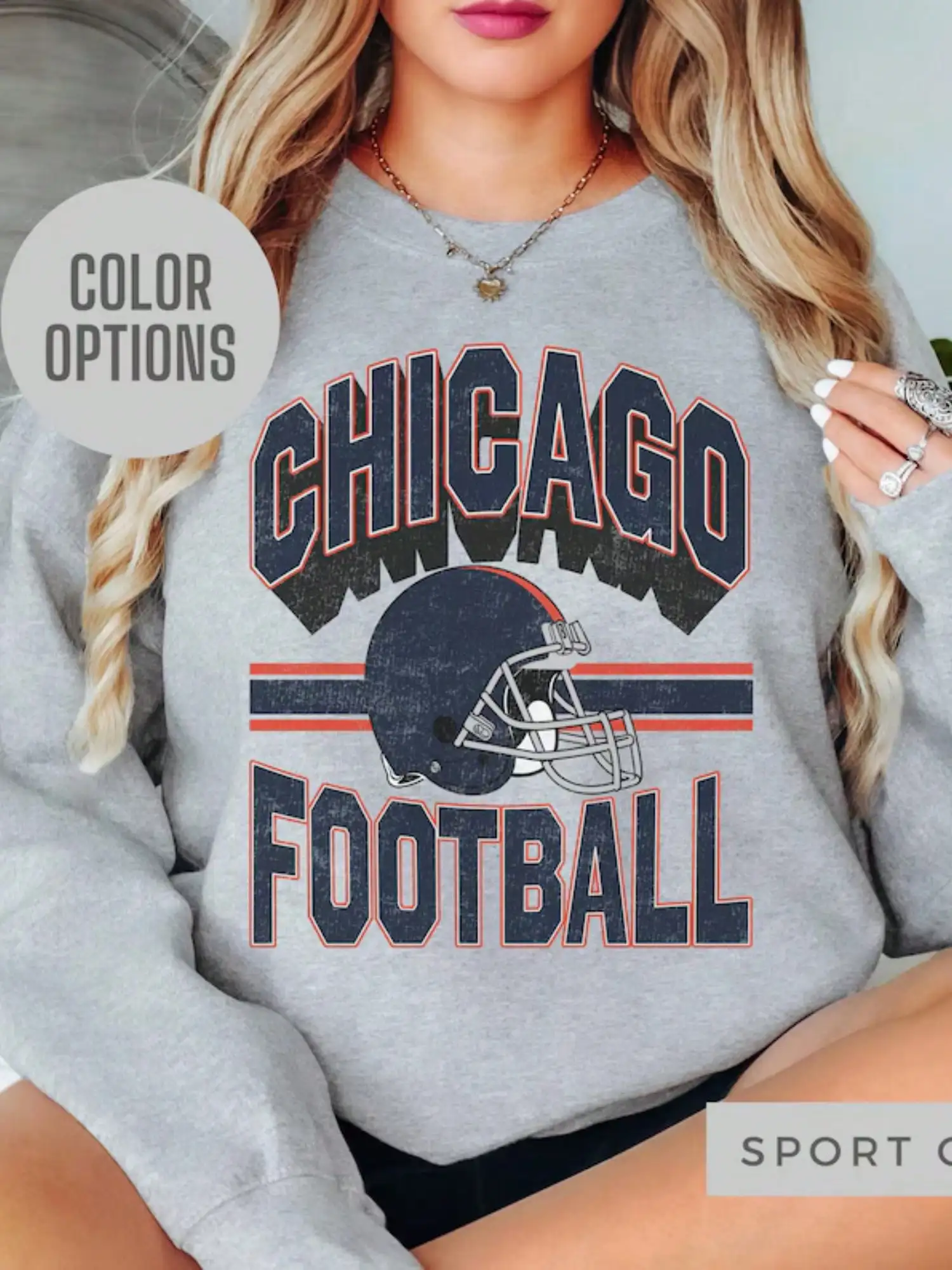 Винтажная толстовка с круглым вырезом Chicago Football для женщин — подарок для фанатов команды Bears в стиле 90-х годов
Винтажная толстовка с круглым вырезом Chicago Football для женщин — подарок для фанатов команды Bears в стиле 90-х годов