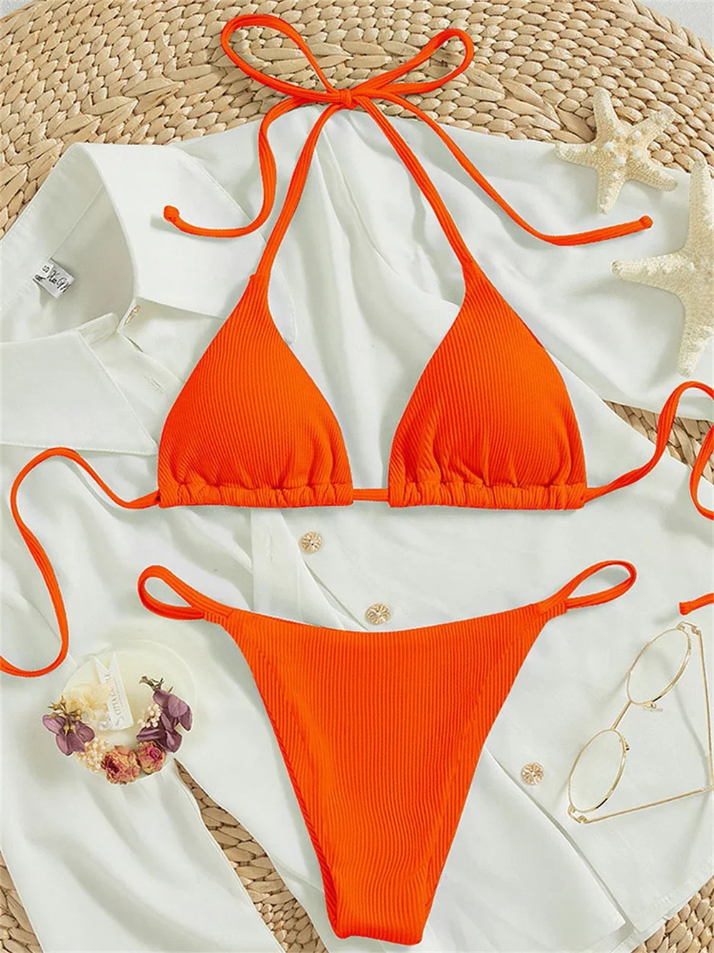 String Extrem Bikini Y2K Swimsuit Halter Lace Up Backless Beach Outfits Bathing Suits Women Swimwear Biquinis Feminino Sexys Set
String Extrem Bikini Y2K Swimsuit Halter Lace Up Backless Beach Outfits Bathing Suits Women Swimwear Biquinis Feminino Sexys Set
