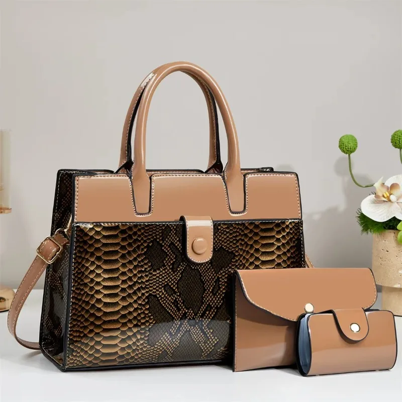 Новая корейская стильная сумка из 3 предметов, модная универсальная женская сумка на одно плечо, сумка с наклонным крестом, женская большая сумка-тоут
Новая корейская стильная сумка из 3 предметов, модная универсальная женская сумка на одно плечо, сумка с наклонным крестом, женская большая сумка-тоут