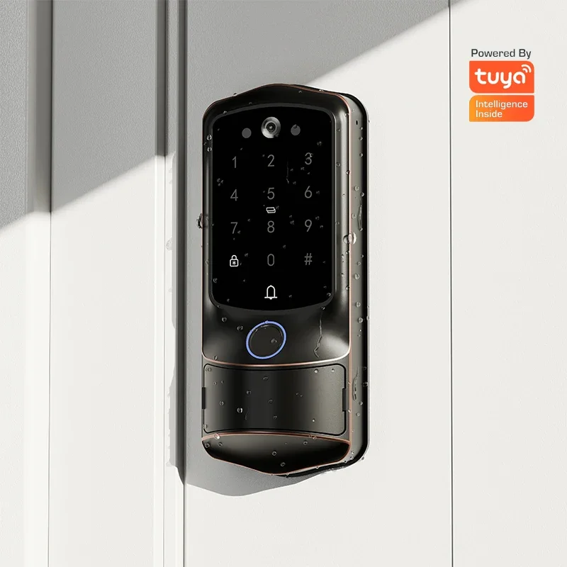 007 High Security Fingerprint Deadbolt Lock Tuya Electric Digital Password Keyless WiFi Smart Door Lock With Camera
007 High Security Fingerprint Deadbolt Lock Tuya Electric Digital Password Keyless WiFi Smart Door Lock With Camera
