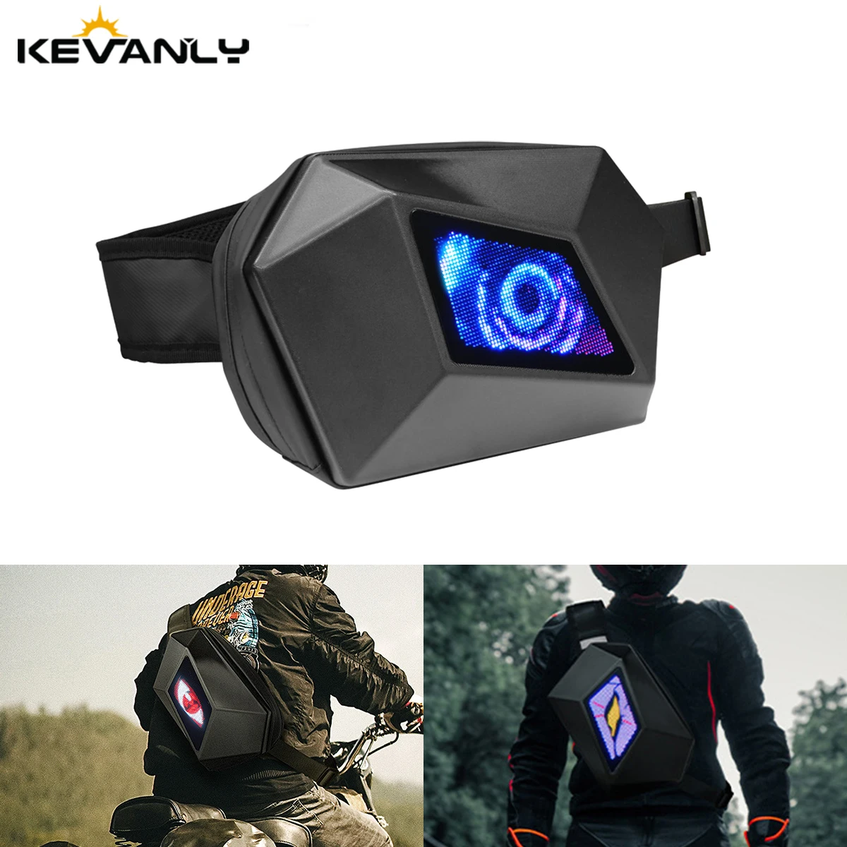 LED Display Smart Screen Motorcycle Cycling Waist Bag Bluetooth Control Travel Bag Hard Shell DIY Single Eyes Storage Bag
LED Display Smart Screen Motorcycle Cycling Waist Bag Bluetooth Control Travel Bag Hard Shell DIY Single Eyes Storage Bag
