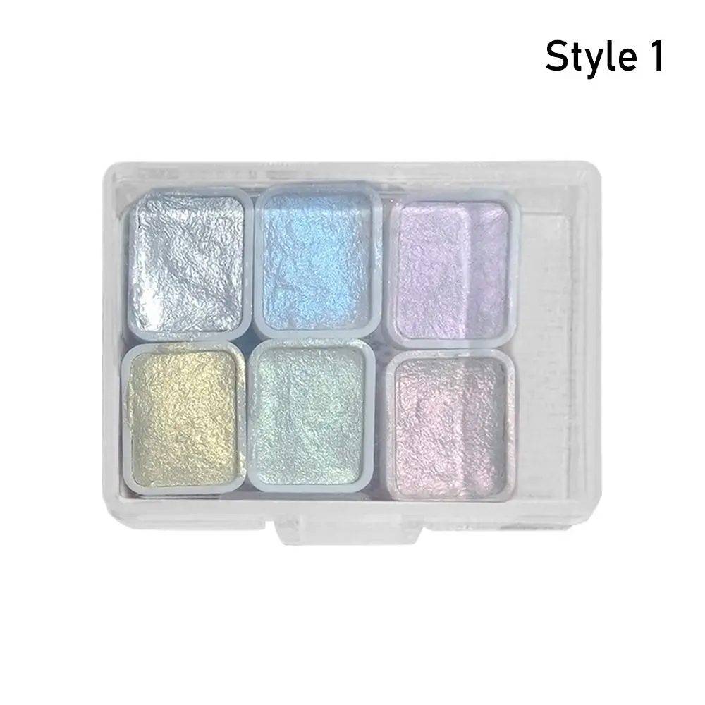 1Pcs 6 Color 1ml Solid Watercolor Paint Pearlescent Metallic Student School Art Supplies Pigment Set Portable for Painting Nails
1Pcs 6 Color 1ml Solid Watercolor Paint Pearlescent Metallic Student School Art Supplies Pigment Set Portable for Painting Nails