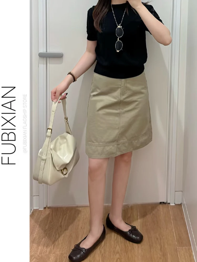 Retro Khaki A-Line Skirt for Women Commute Casual High Waist Cotton Summer Fashion Intelligent Dressing Five-Quarter Length
Retro Khaki A-Line Skirt for Women Commute Casual High Waist Cotton Summer Fashion Intelligent Dressing Five-Quarter Length