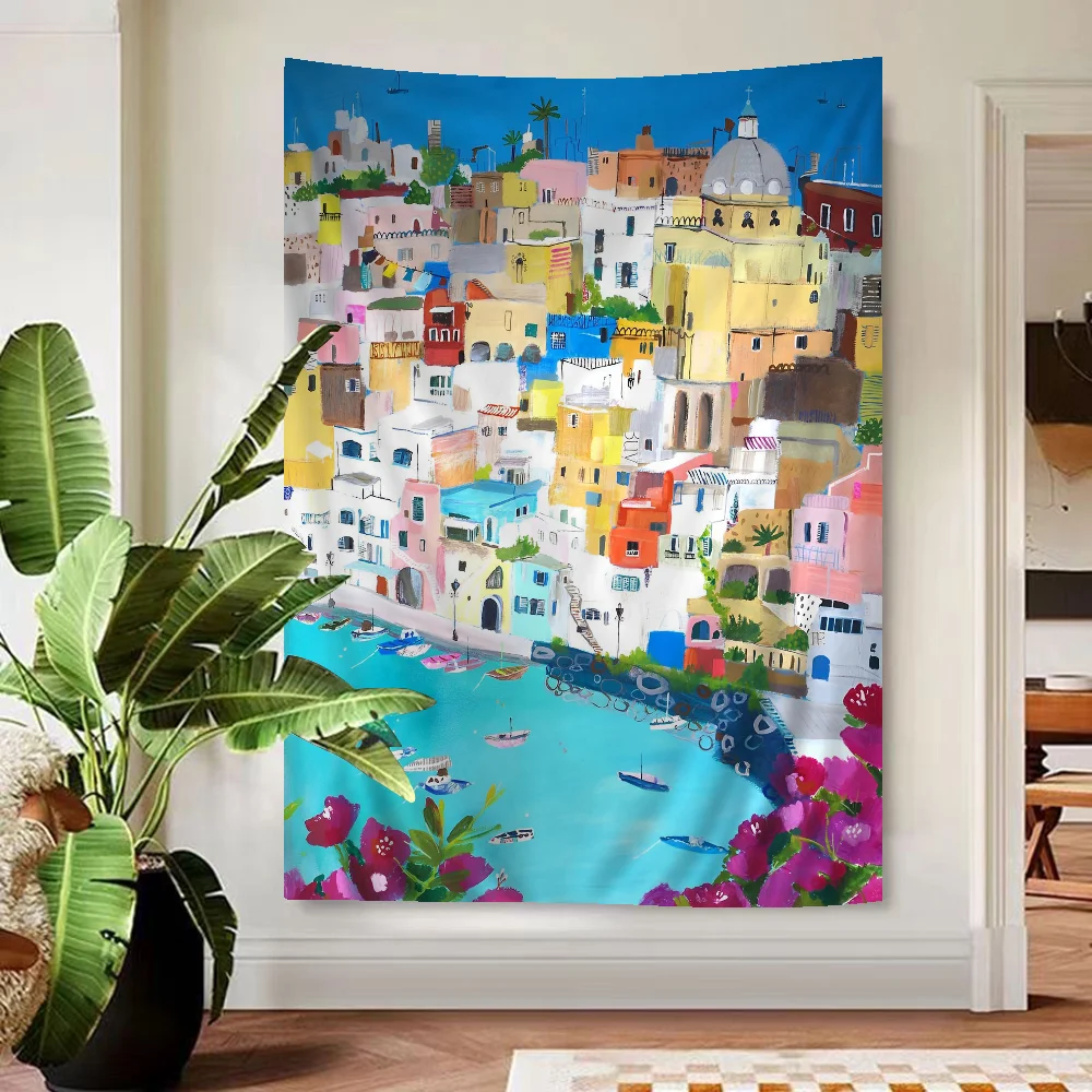 Spain Amalfi Coast Landscape Hippie Wall Hanging Tapestries Bohemian Wall Tapestries Mandala INS Home Decor
Spain Amalfi Coast Landscape Hippie Wall Hanging Tapestries Bohemian Wall Tapestries Mandala INS Home Decor