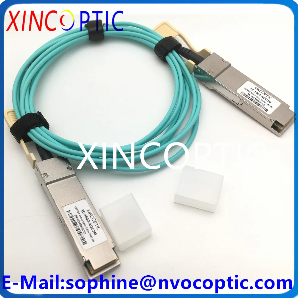 XINCOPTIC 100G QSFP28 OM3 3M (XC-100G-AOC3M) MultiMode AOC Active Optic Cable Compatible Cisco,HW,MikroTik,Ubiquiti Fiber Switch
XINCOPTIC 100G QSFP28 OM3 3M (XC-100G-AOC3M) MultiMode AOC Active Optic Cable Compatible Cisco,HW,MikroTik,Ubiquiti Fiber Switch