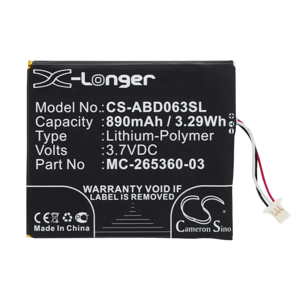 Replacement Battery for Amazon kindle 499, kindle 558,Kindle 7, Kindle 7th g eneration,Kindle 8,Kindle 8th g eneration,Kindle X
Replacement Battery for Amazon kindle 499, kindle 558,Kindle 7, Kindle 7th g eneration,Kindle 8,Kindle 8th g eneration,Kindle X
