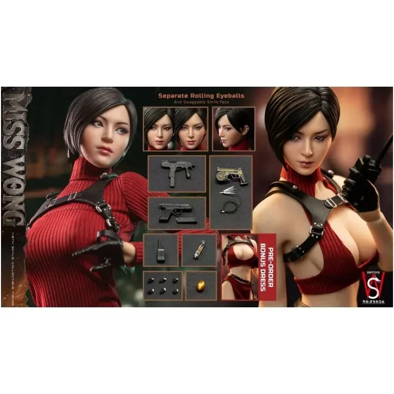 В наличии Swtoys Fs056 1/6, фигурка зла Ada Wong, Коллекционная модель, игрушка
В наличии Swtoys Fs056 1/6, фигурка зла Ada Wong, Коллекционная модель, игрушка