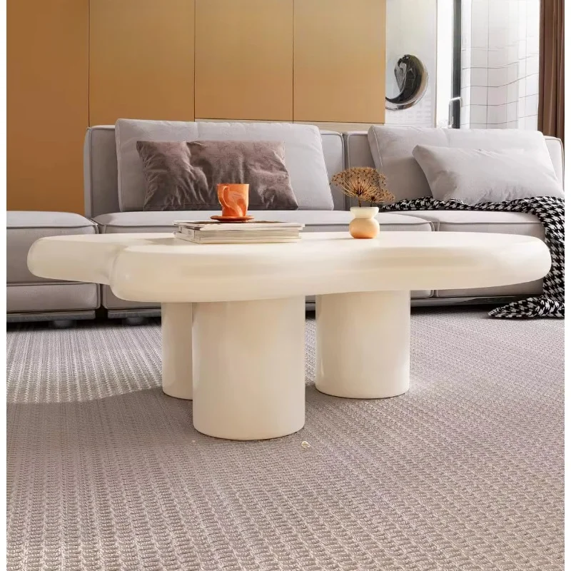 Cloud Coffee Table, Modern White Coffee Table for Living Room, Cute Irregular Indoor Tea Table with 3 Legs, Easy Assembly
Cloud Coffee Table, Modern White Coffee Table for Living Room, Cute Irregular Indoor Tea Table with 3 Legs, Easy Assembly