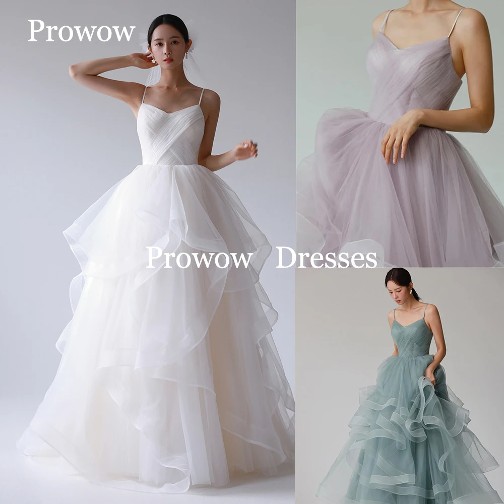Prowow 2025 Exquisite Korea Wedding Dresses Outdoor Photoshoot Pleats Tulle A-Line Bridal Gowns Customized Floor Length Corset
Prowow 2025 Exquisite Korea Wedding Dresses Outdoor Photoshoot Pleats Tulle A-Line Bridal Gowns Customized Floor Length Corset