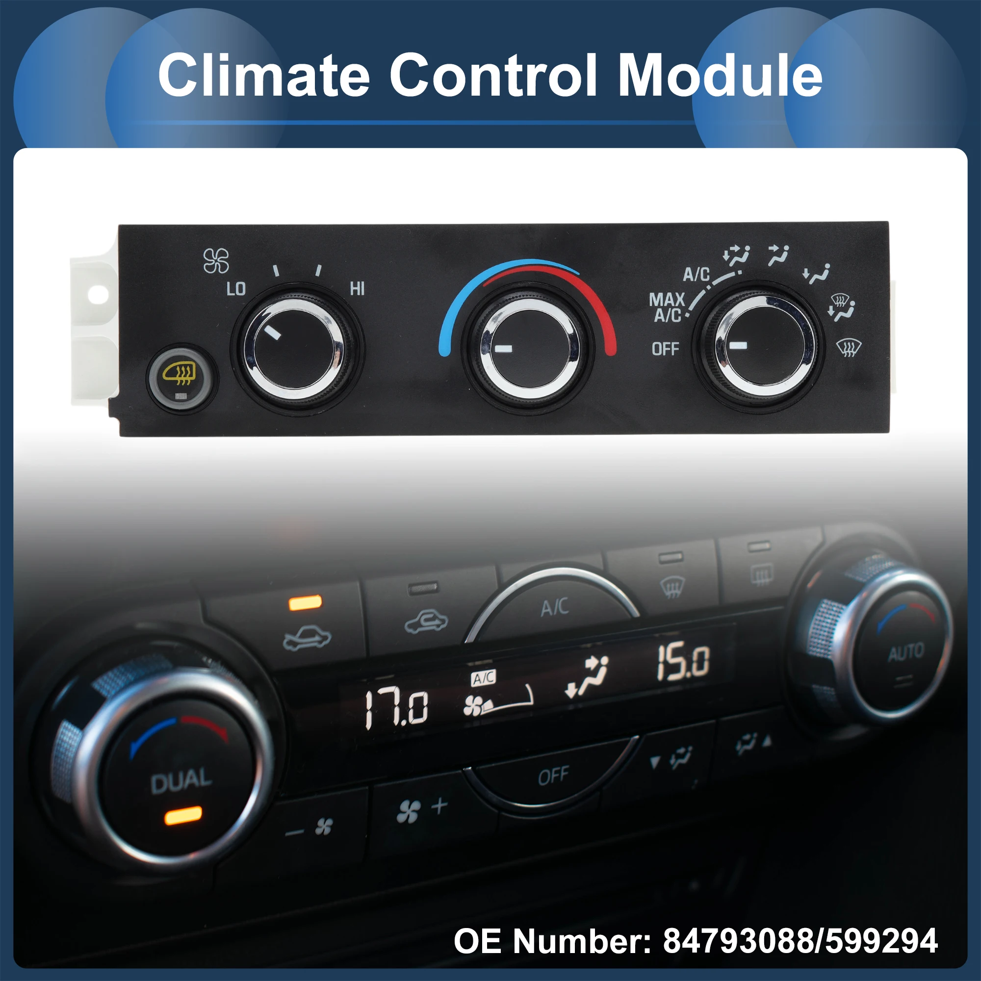 UXCELL No 84793088 Модуль климат-контроля для Chevrolet Express 1500 2500 2001-2014 гг.
UXCELL No 84793088 Модуль климат-контроля для Chevrolet Express 1500 2500 2001-2014 гг.