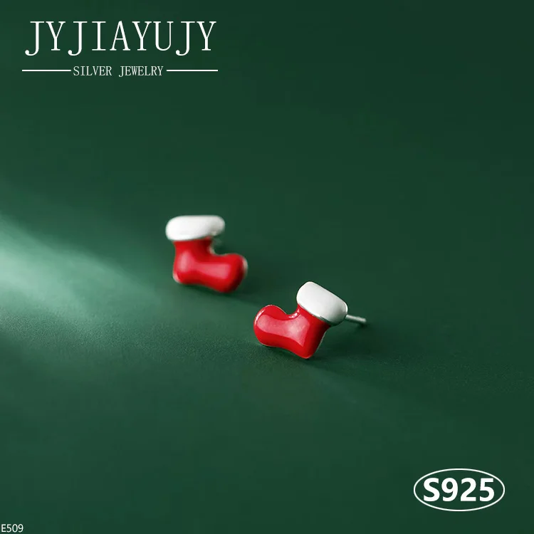 JYJIAYUJY 100% Стерлинговое Серебро S925 серьги-гвоздики в рождественской тематике подарок в форме Красного носка модная трендовая гипоаллергенная бижутерия в подарок E509
JYJIAYUJY 100% Стерлинговое Серебро S925 серьги-гвоздики в рождественской тематике подарок в форме Красного носка модная трендовая гипоаллергенная бижутерия в подарок E509