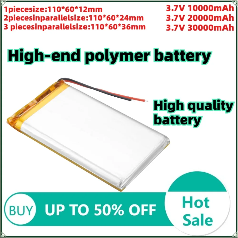 Remplacement bateria 3.7V 10000mAh Lithium polymer Rechargeable Batteries For Tablet PC Power Bank MP4
Remplacement bateria 3.7V 10000mAh Lithium polymer Rechargeable Batteries For Tablet PC Power Bank MP4