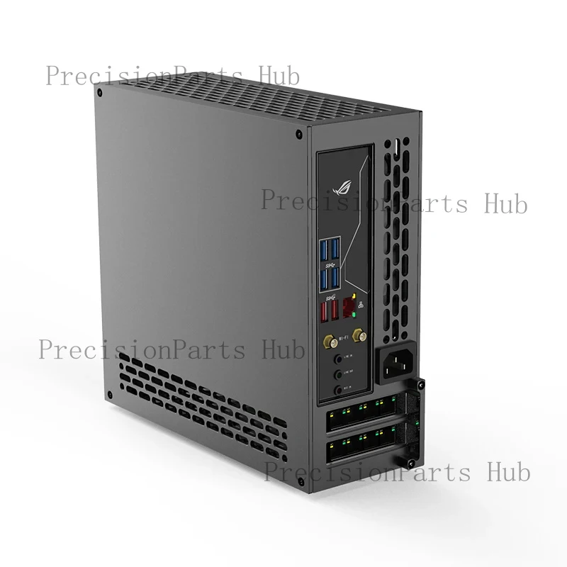5-liter mini A24-V5 dual slot single display 1u power itx chassis, double-sided chamfering
5-liter mini A24-V5 dual slot single display 1u power itx chassis, double-sided chamfering