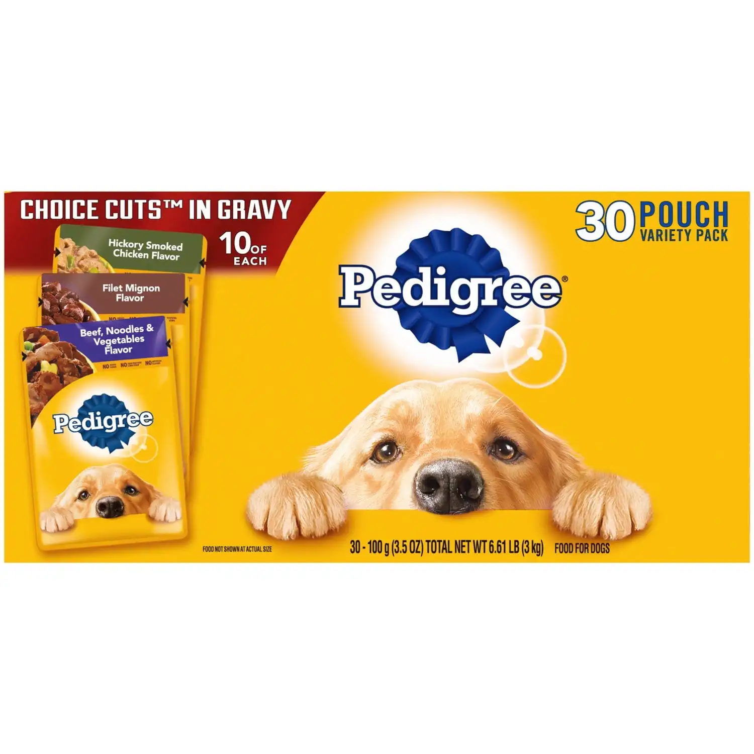 Choice Cuts in Gravy Adult Soft Wet Dog Food Variety Pack, 3.5 oz Pouch 30 Count
Choice Cuts in Gravy Adult Soft Wet Dog Food Variety Pack, 3.5 oz Pouch 30 Count